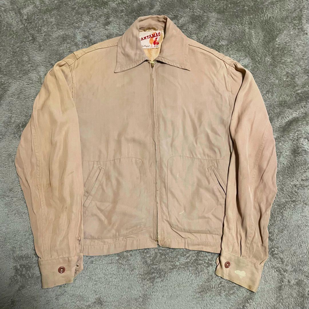 50s レーヨンギャバジンジャケット ギャバジャン ビンテージ スイング