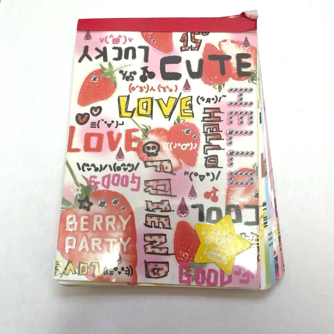 平成レトロ いちごメモ帳 00s y2k