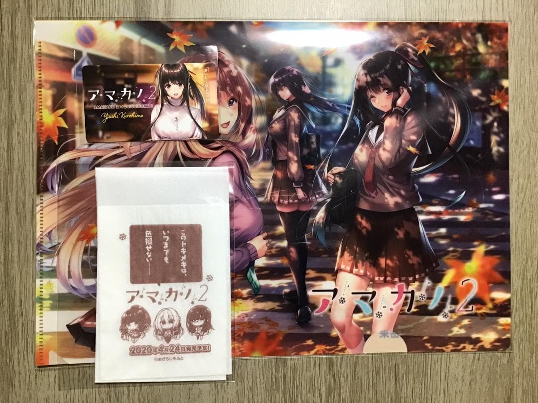 アマカノ2 クリアファイル 黒姫結灯 蔦町ちとせ 氷見山玲 咲來 あざらしそふと