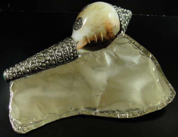 ◇チベット密教法具 法螺貝（シャンカ）