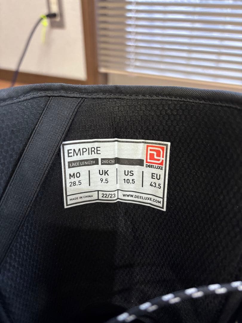 DEELUXE EMPIRE 28.5 スノーボードブーツ ホワイト
