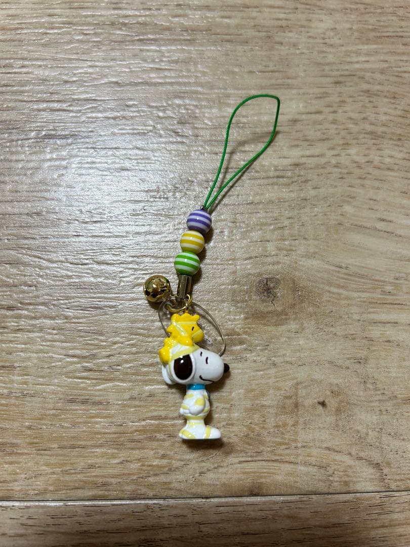 レア　USJ ユニバ　ハロウィンスヌーピーウッドストックストラップ