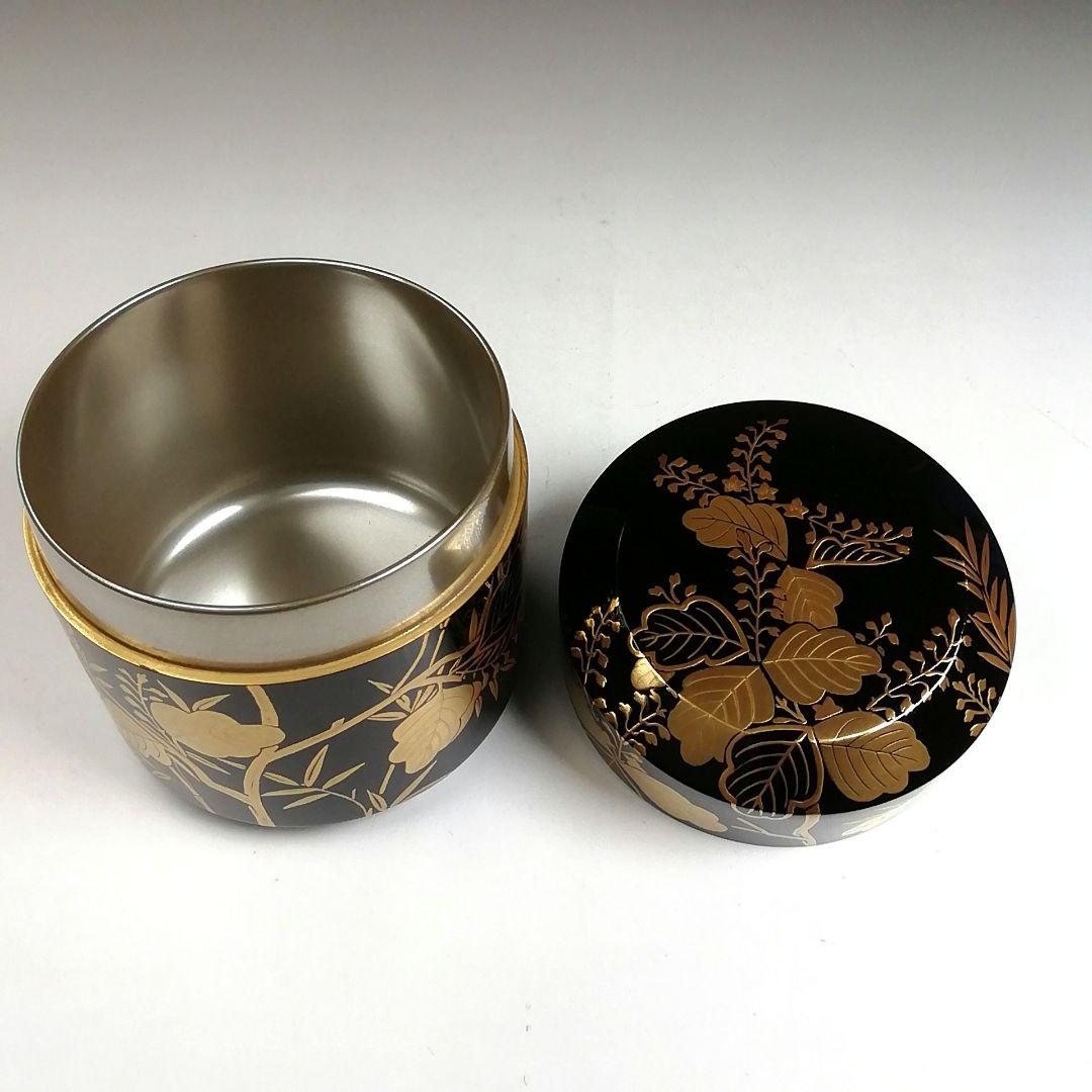 T928 棗 『桐竹蒔絵』『雪吹』『中村孝也 作』 共箱 茶道具