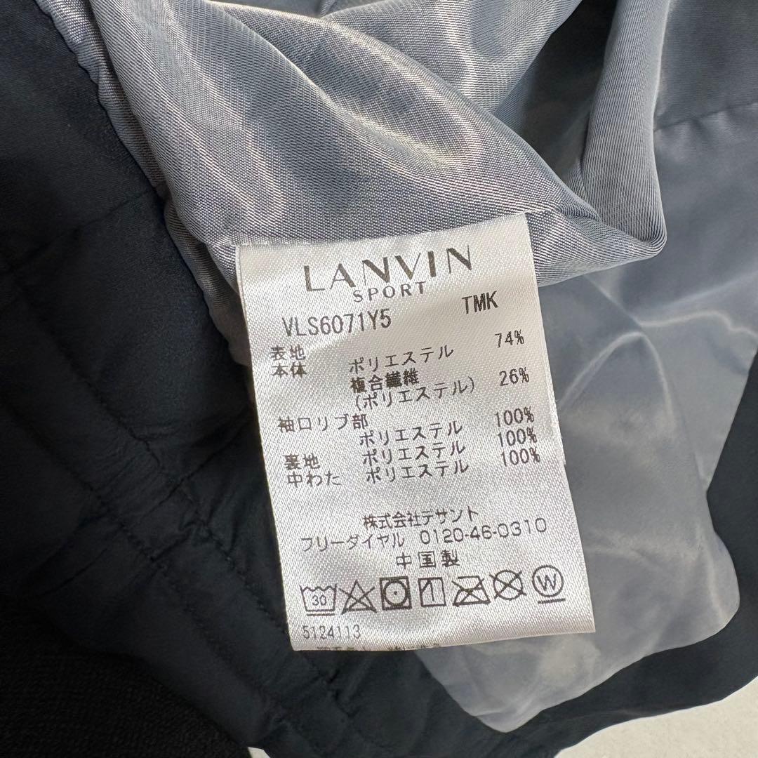 LANVIN SPORT 中綿入り フードジャケット レディース 42 ブラック