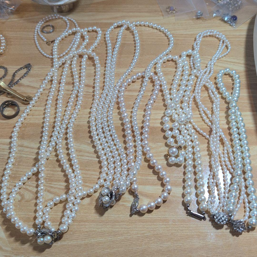 引っ越し整理品　遺品整理　K18 pt　純銀　真珠　貴金属　宝石　1000g超え