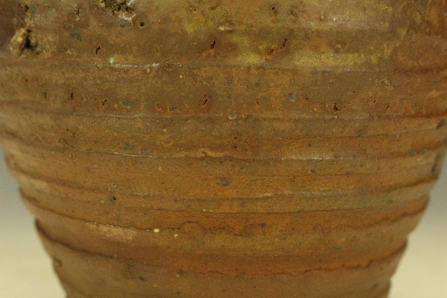 六古窯 古備前 種壺 水指 茶道具(RC974)