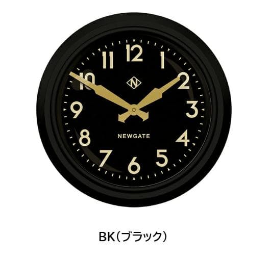 【新品】NEWGATE 壁掛け時計 TR-4313 BK
