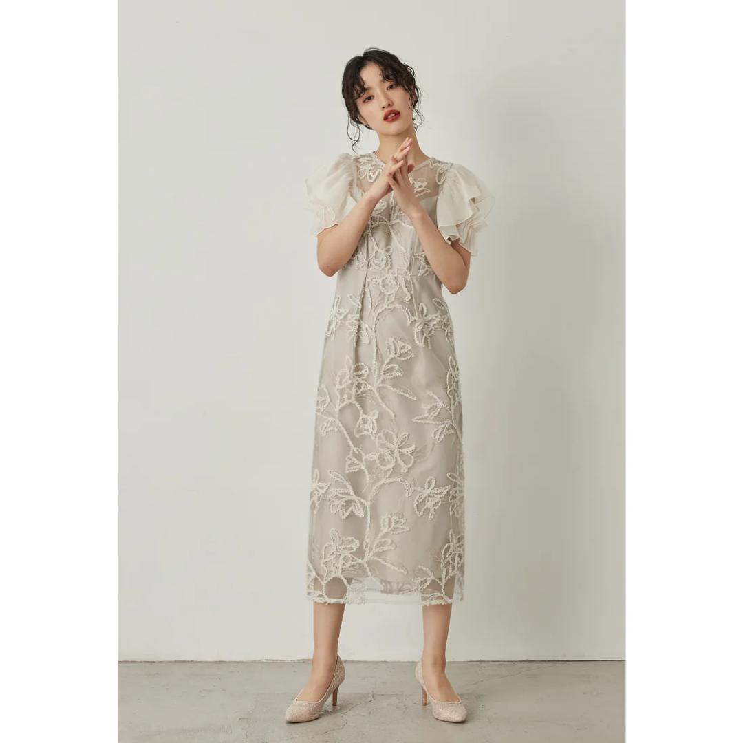 美品 niana ニアナ ワンピース ドレス S 結婚式 お呼ばれ オケージョン