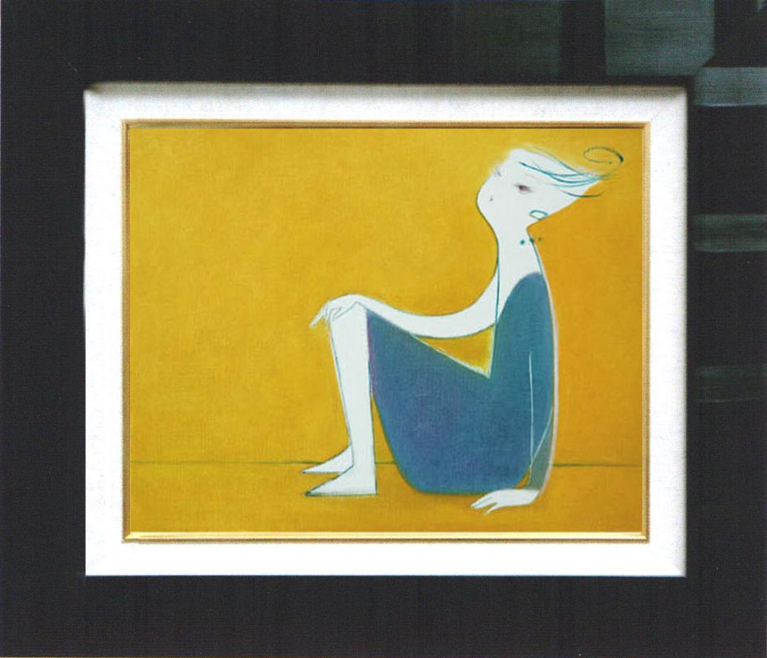 油絵 菅家令子 絵 絵画 インテリア F4-071612 人物 女性像