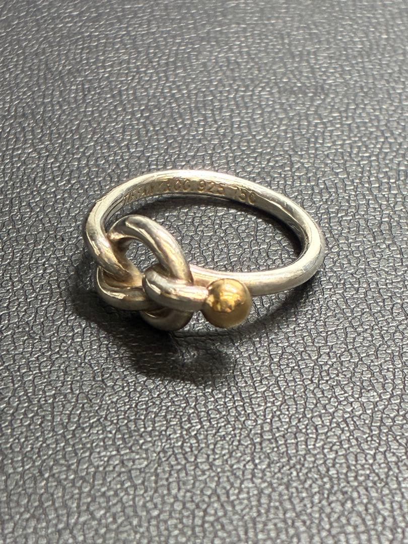 Tiffany & Co. ティファニー ラブノット925/750リング