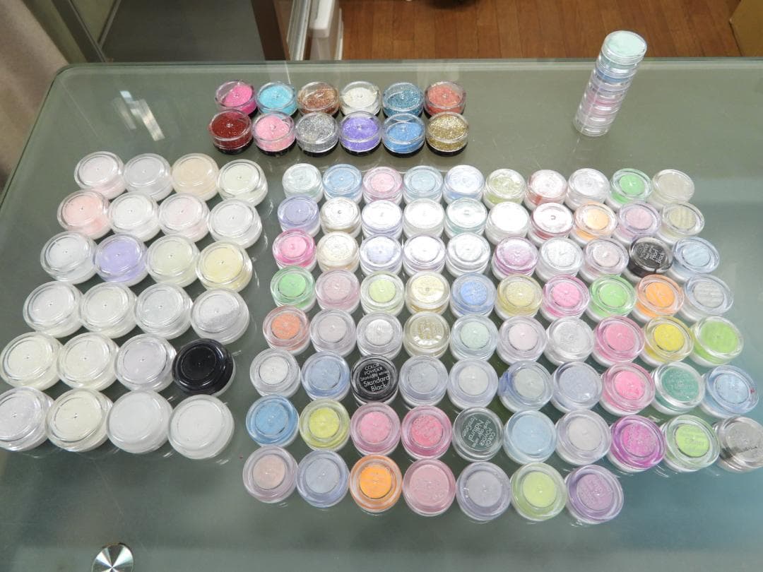 ネイルパウダーセット多色 3D COLOR アクリルグリッターパウダー計