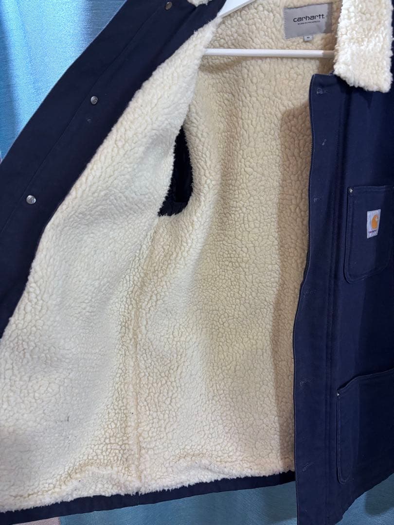 ロ*タ様 Carhartt ボア襟 ネイビー ジャケット M