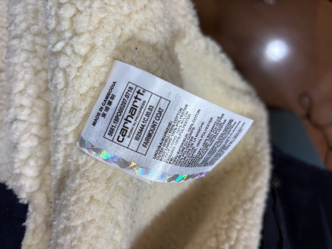 ロ*タ様 Carhartt ボア襟 ネイビー ジャケット M