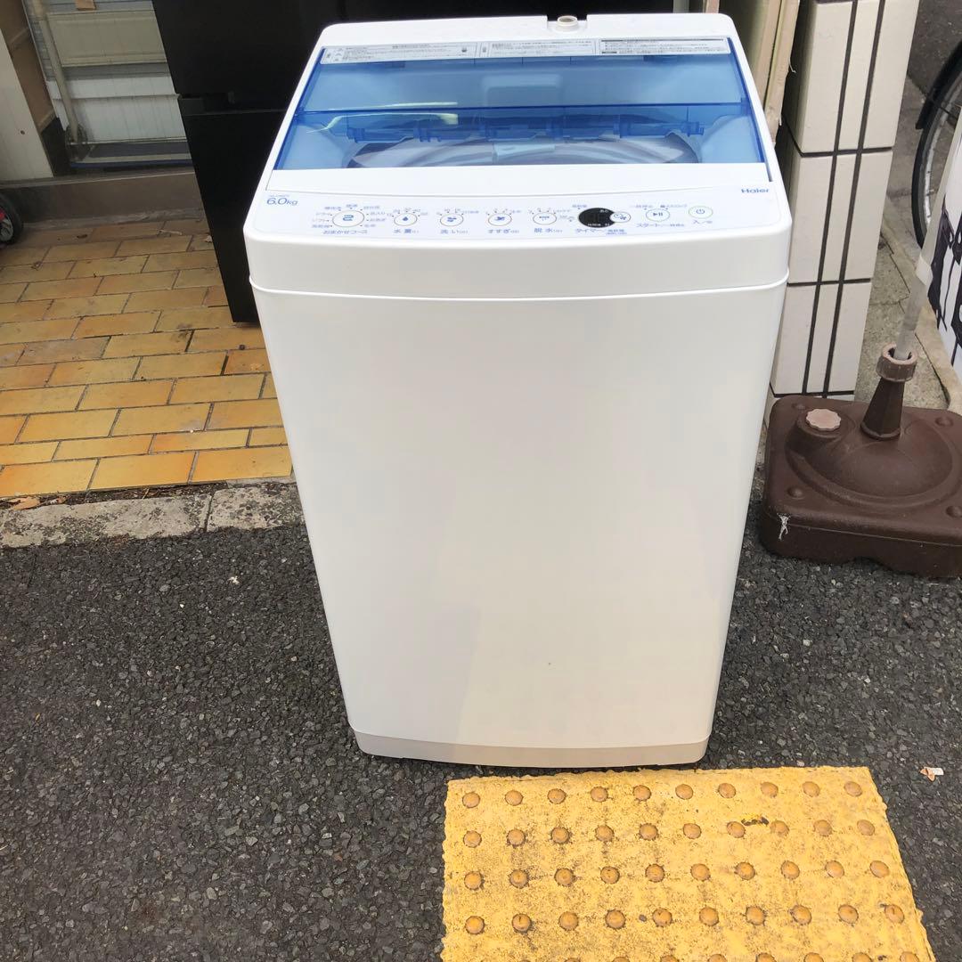 Haier JW-C60FK 2019年製 6kg Haier JW-C60FK 2019年製 6kg ハイアール 洗濯機 6.0kg JW-C60FK(W) 2019