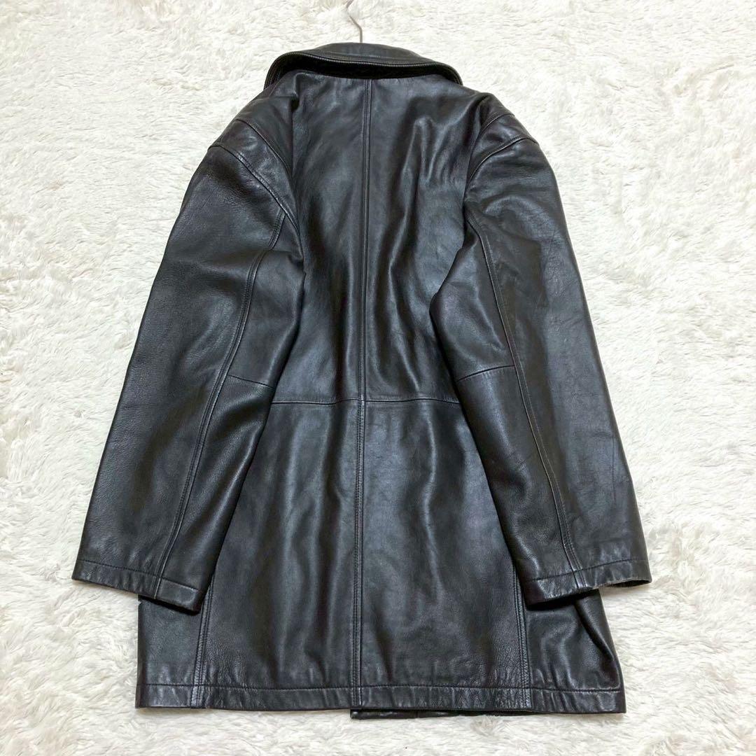 BALMAIN バルマン 高級ラムレザージャケット【S】キルティングコート