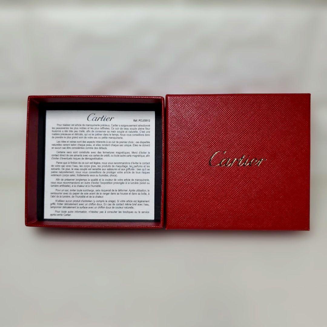 【美品】Cartier マスト バーガンディ ケース 財布 レザー