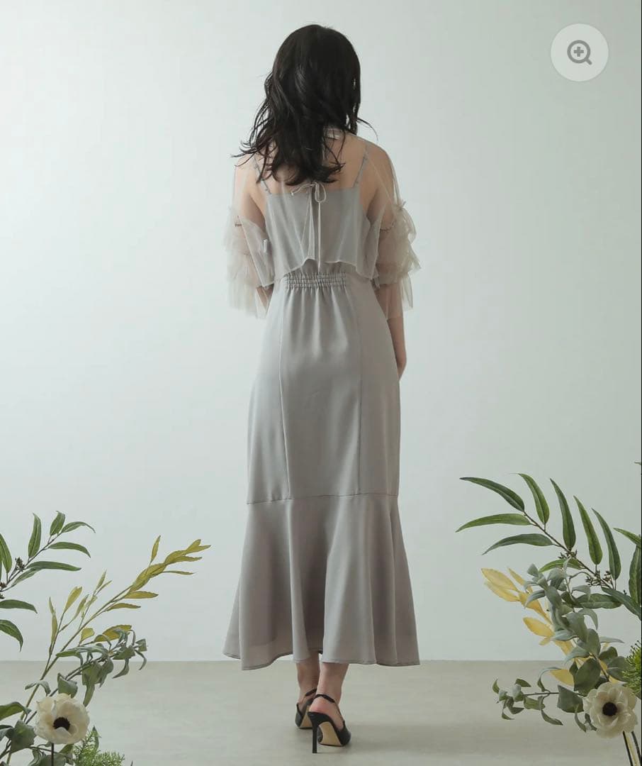 Kana チュール ティアード ボレロ 3way キャミワンピース ドレス S