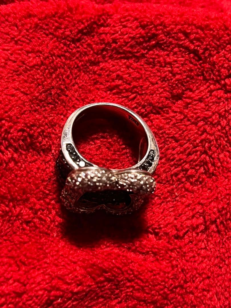 四つ葉のクローバー シルバーリングキュービックジルコニアCZ