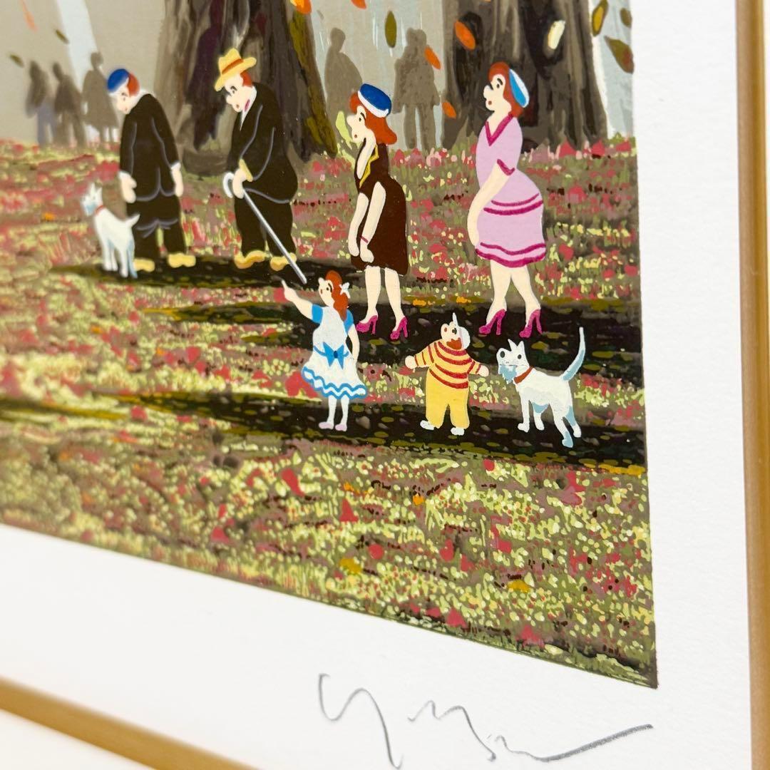 ヒロヤマガタシルクスクリーンディアインナラ直筆サイン入り 額縁入り