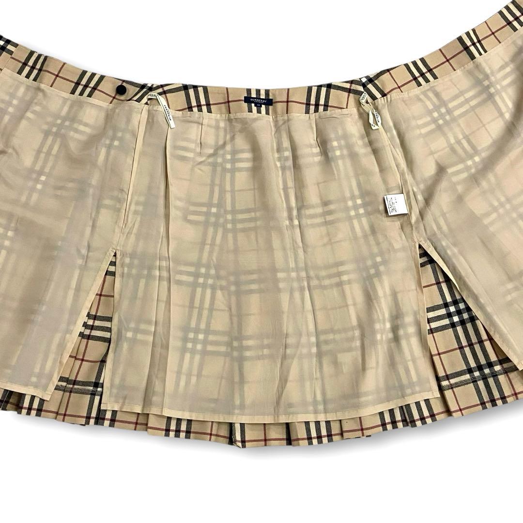 42★バーバリーロンドン ノバチェック 巻きスカート 大きいサイズ ベルト
