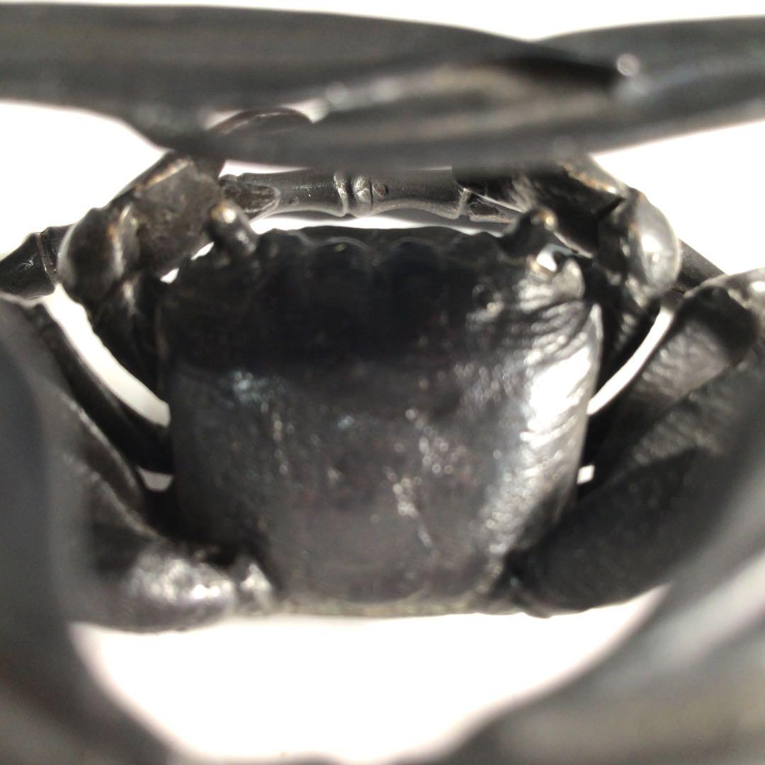 Ｍ５７７　蓋置　『一ノ瀬宗辰造』『砂張』『笹蟹蓋置』　共箱　茶道具