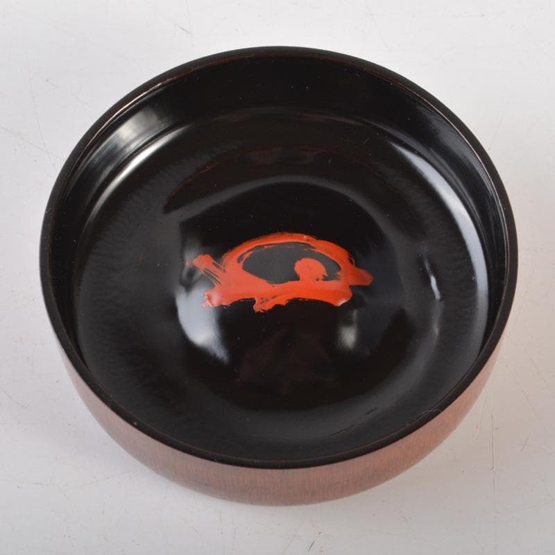 茶道具　中村宗悦作　竹中棗　銘「清風」　大徳寺 紫野 小田雪窓極め箱　V6397