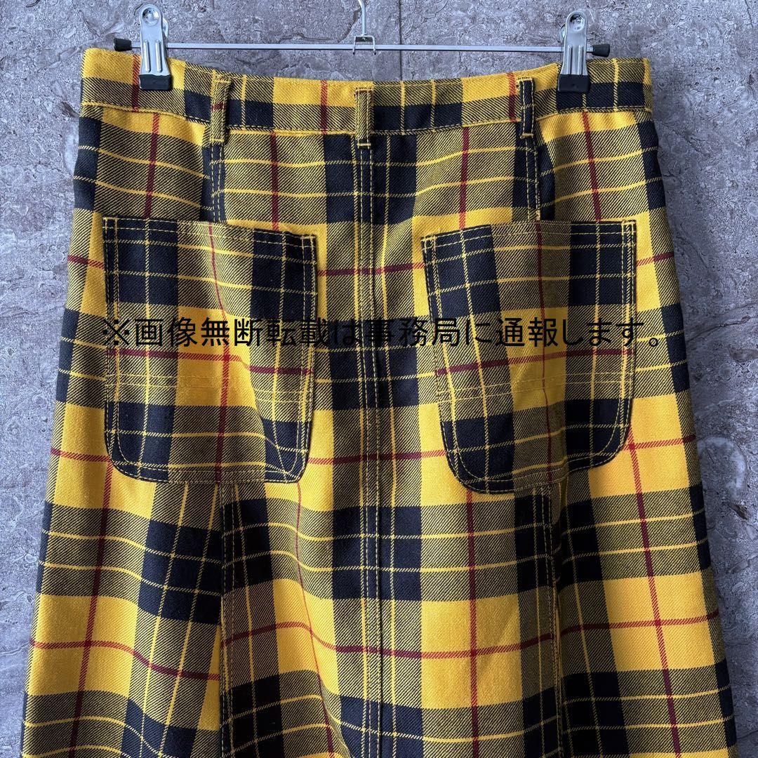 2010AW コムデギャルソン コムコム チェック サルエル パンツ/サイズS