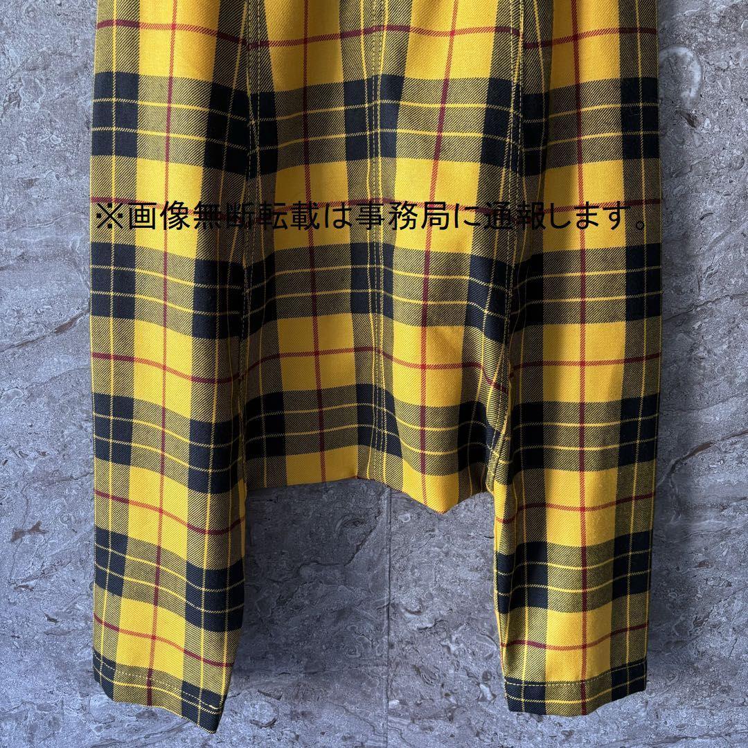 2010AW コムデギャルソン コムコム チェック サルエル パンツ/サイズS