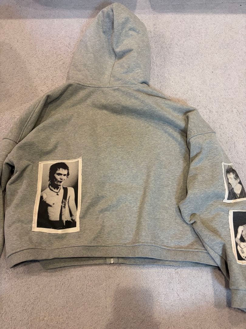 Bastard デザイングレーパーカー　M （ニキパーカー）