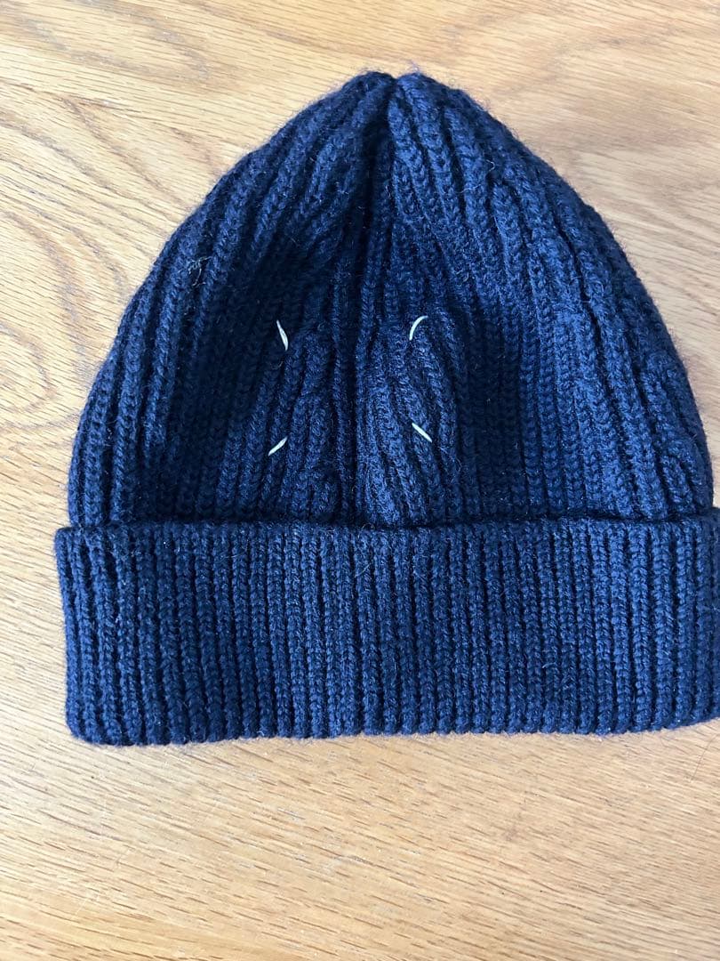 Margielaマルジェラニット帽 ビーニーネイビーレディースS51TC0041 Margielaマルジェラニット帽 ビーニーネイビーレディースS51TC0041