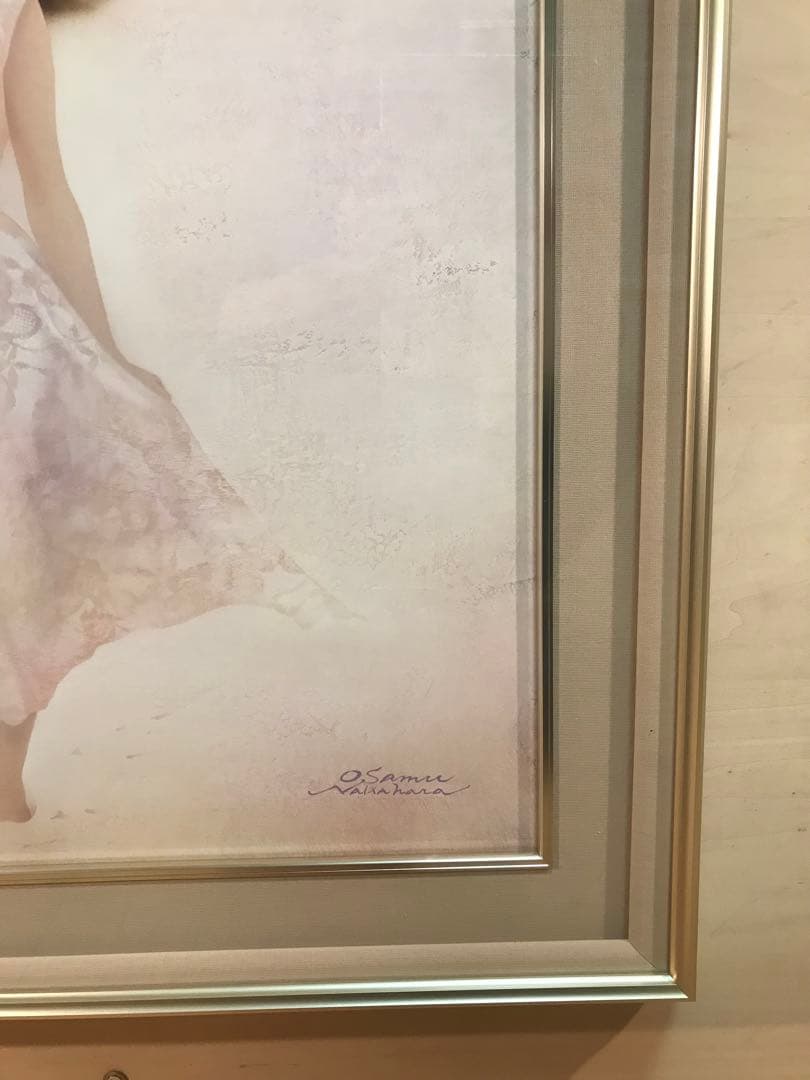 中原脩 「風」 油彩F10号 画面右下・キャンバス裏に本人直筆サイン有り