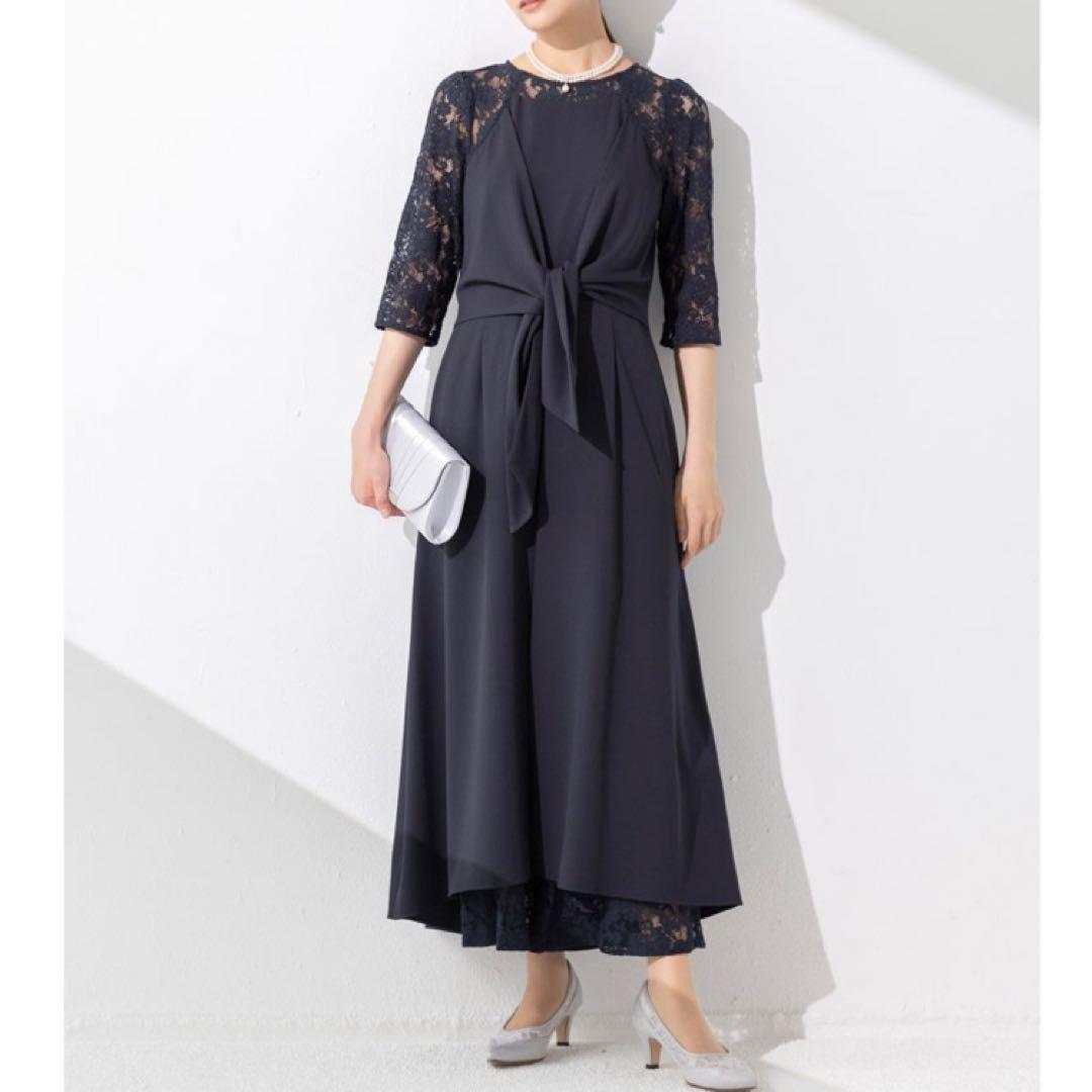 ☆新品タグ付き☆ ニコルホワイト 総レース パンツ フォーマルドレス