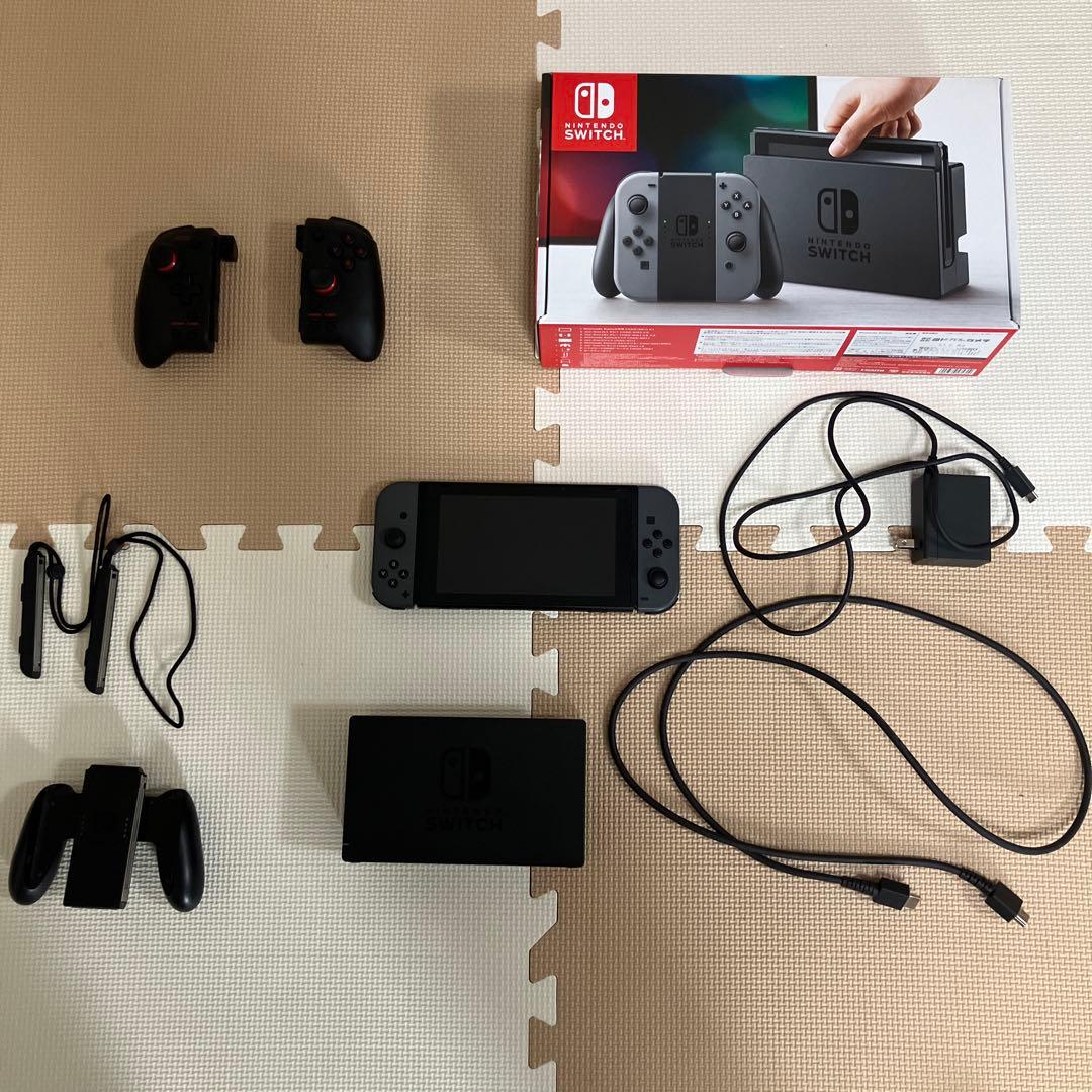 Nintendo Switch 本体 グレー 付属品＋SDカード他セット