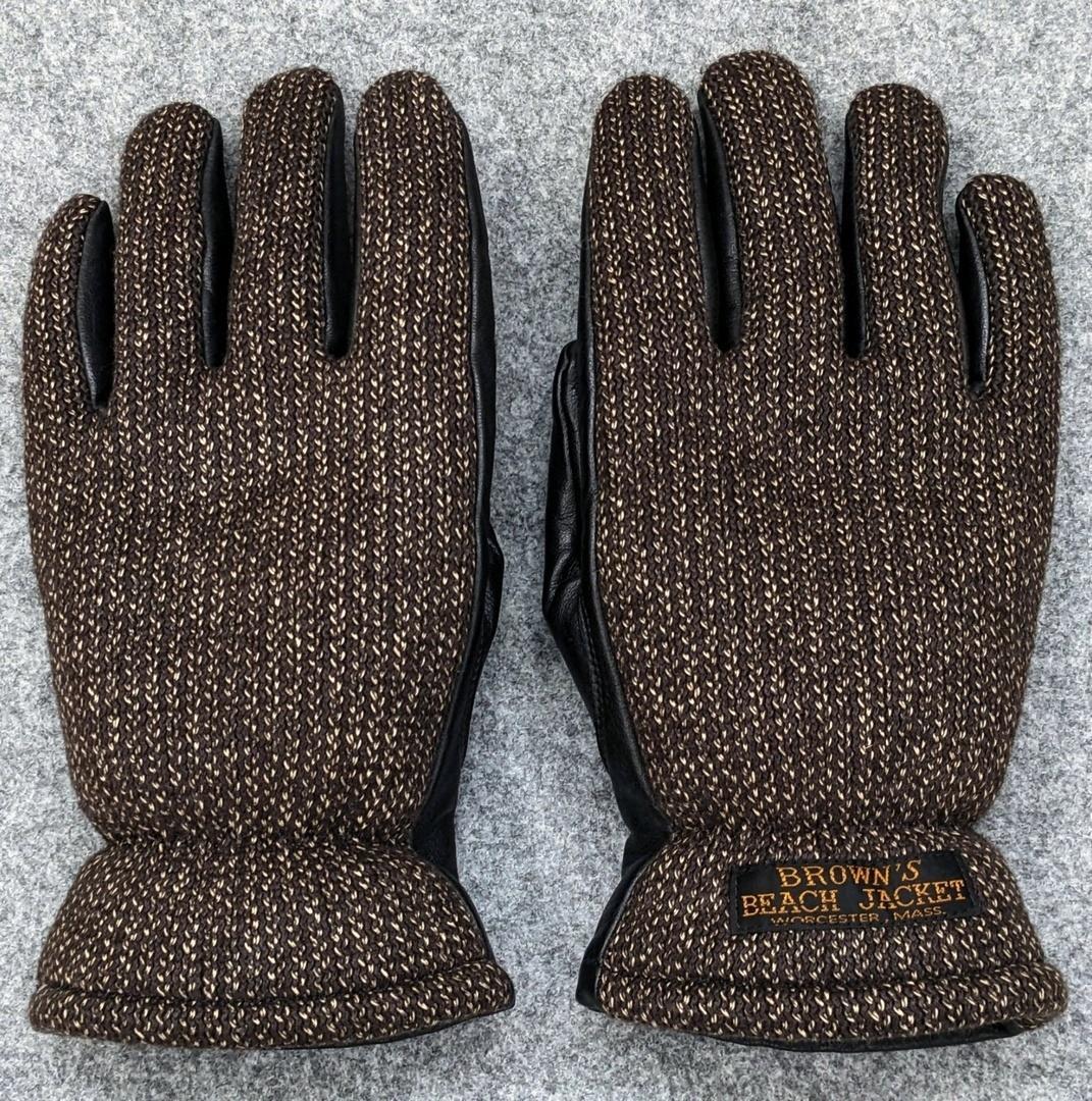 ブラウンズビーチ レザーグローブ BBJ9-010 手袋 フルカウント 本革