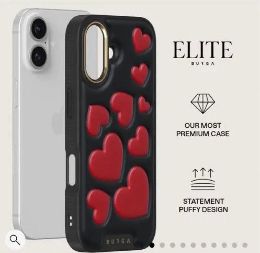 BURGA ハートデザイン iPhone 17 ケース Cold Heart - iPhone 17 Pro Max Case | BURGA