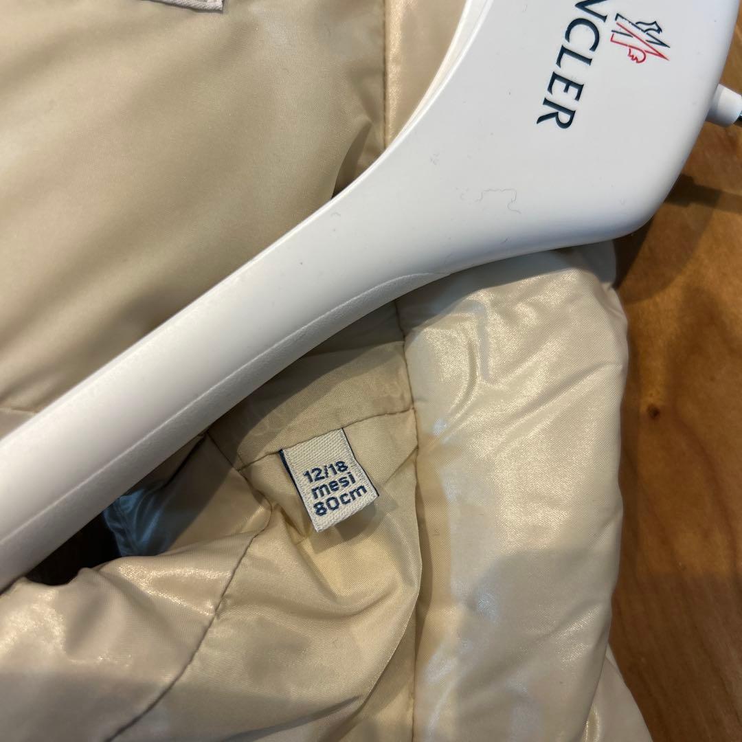 モンクレール ベビー ダウン ベスト アイボリー 80㎝