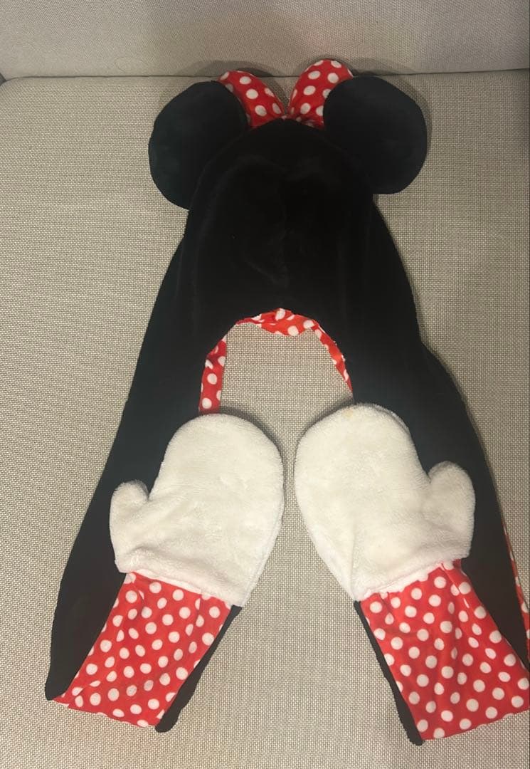 ミニーマウス マフラーキャップ ファンキャップ ディズニー