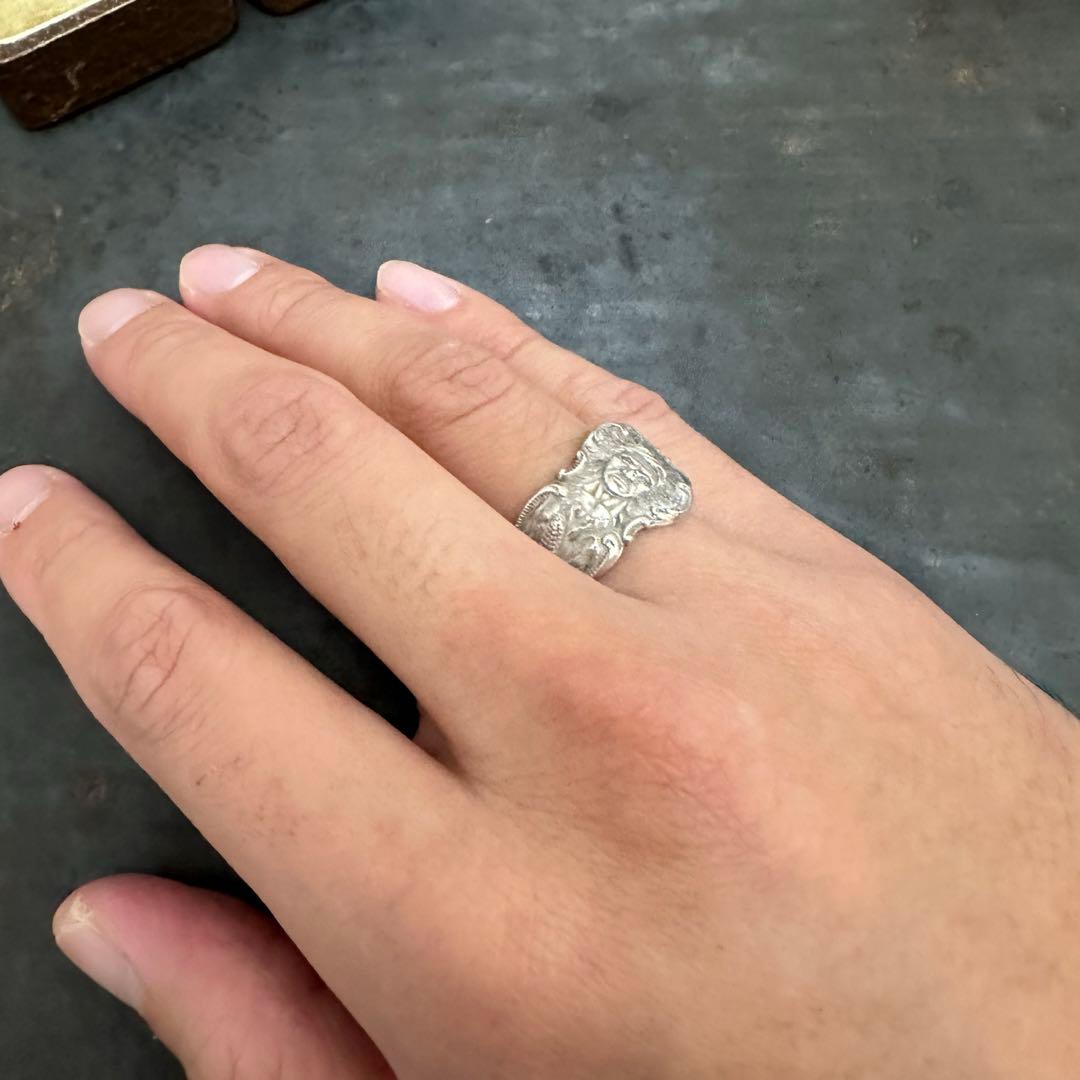 超希少　ヴィンテージ　リング　アンティーク　アメリカ　インディアン　シルバー