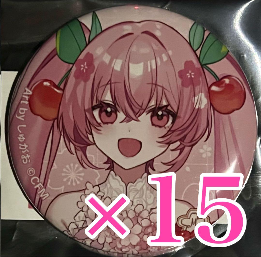 初音ミク桜ミク引きロフト缶バッジ桜パーティーver しゅがおヴィトン