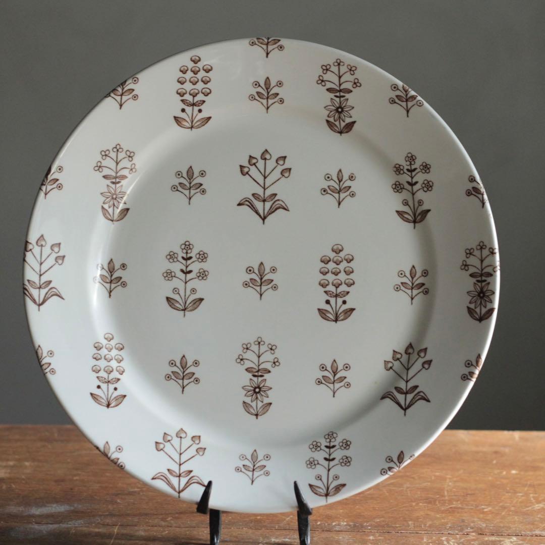 アラビア タペストリー プレート 大皿 古道具 アンティーク メインディッシュに