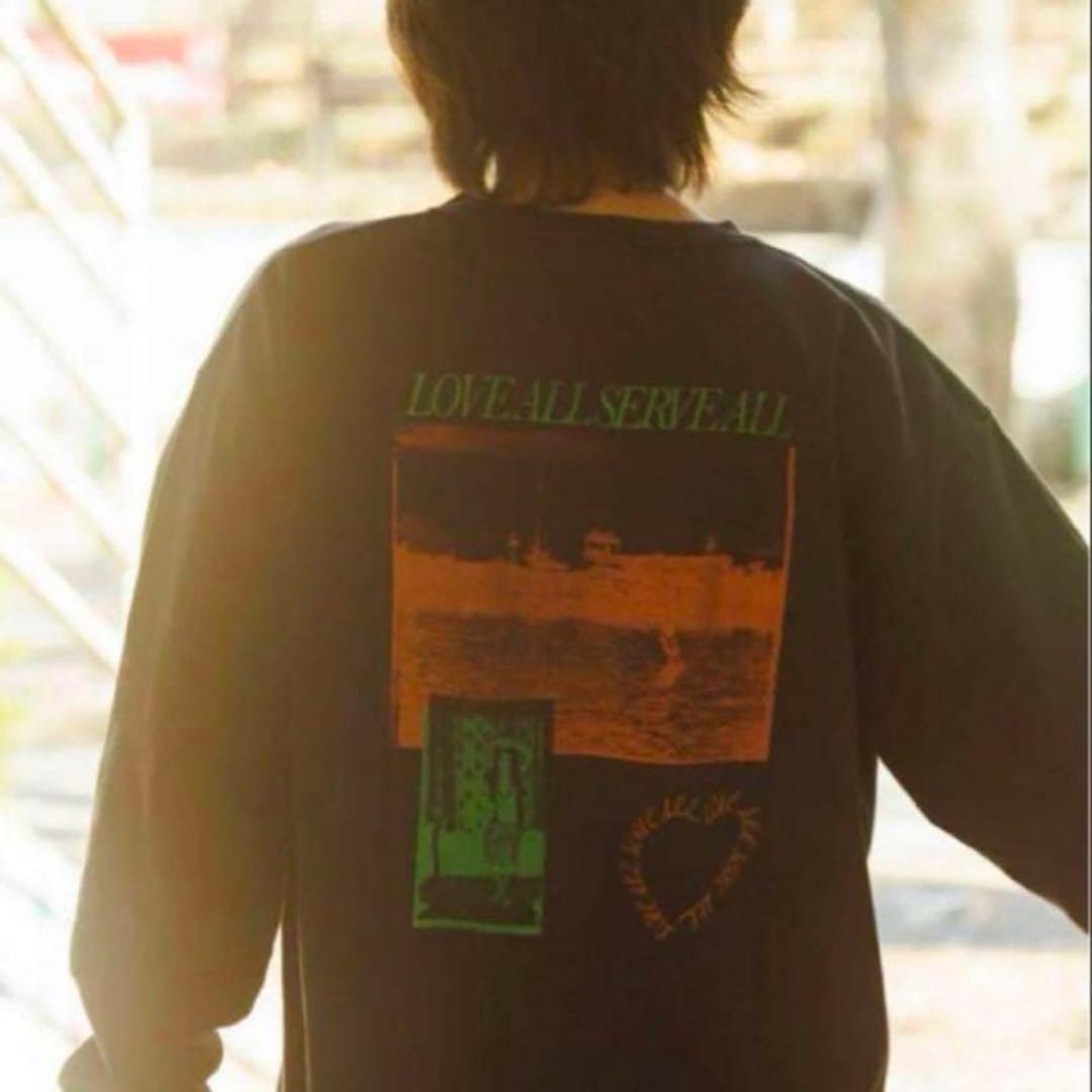 藤井風 LOVE ALL SERVE ALL ツアー ロンT ダメージ加工 - メルカリ