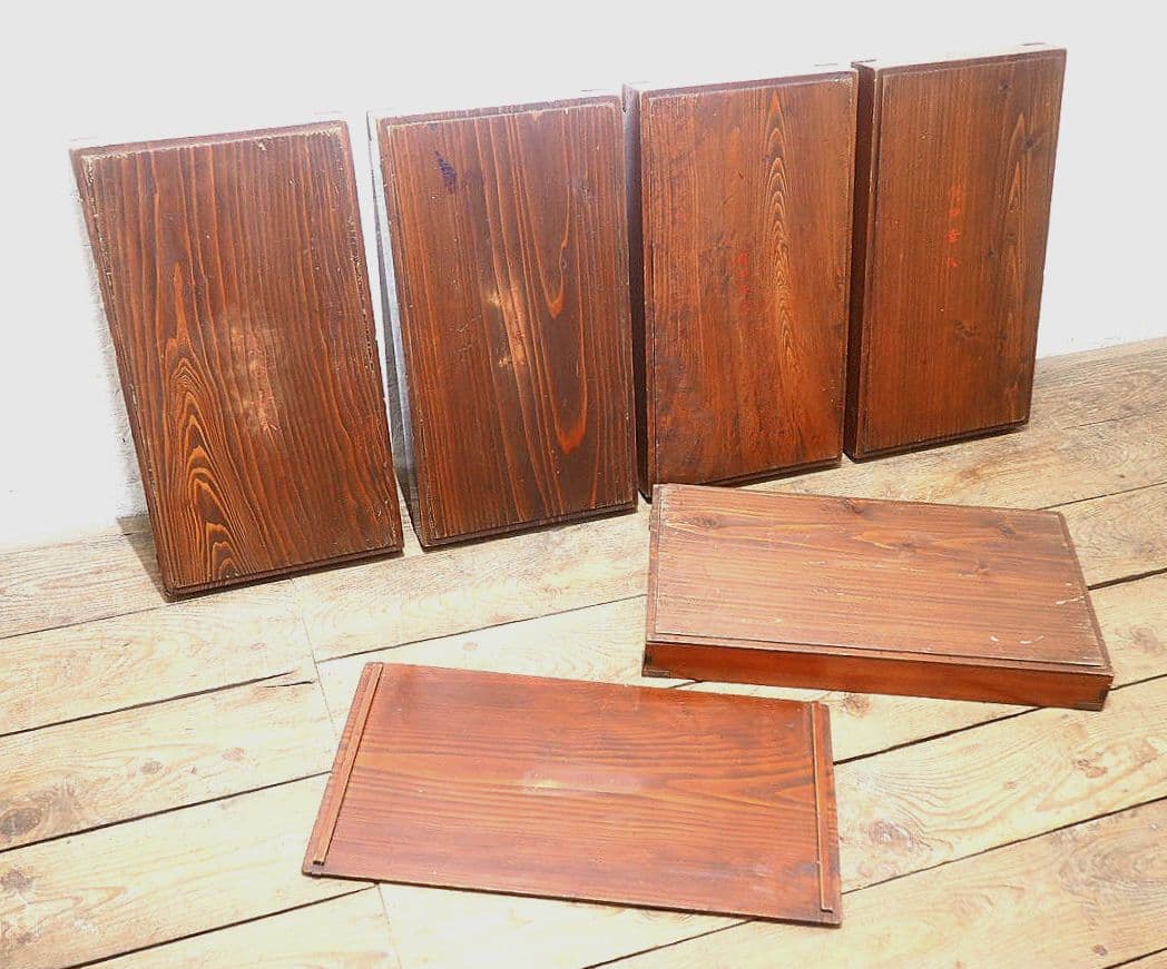 1357 5個セット レトロな木箱 収納ケース 古家具 古道具 アンティーク