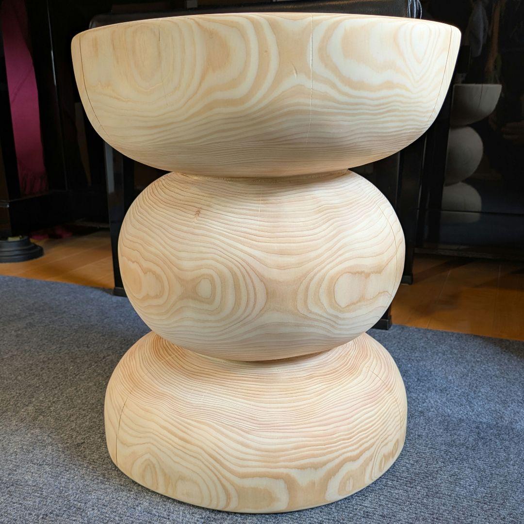 檜　切り株　丸太　椅子　スツール　 テーブル　高さ約41㎝