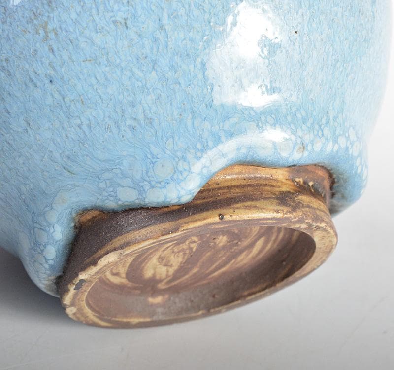 中国 汝窯 天青釉 茶入 茶壷 蓋・仕覆付 時代箱 M R4570 - メルカリ