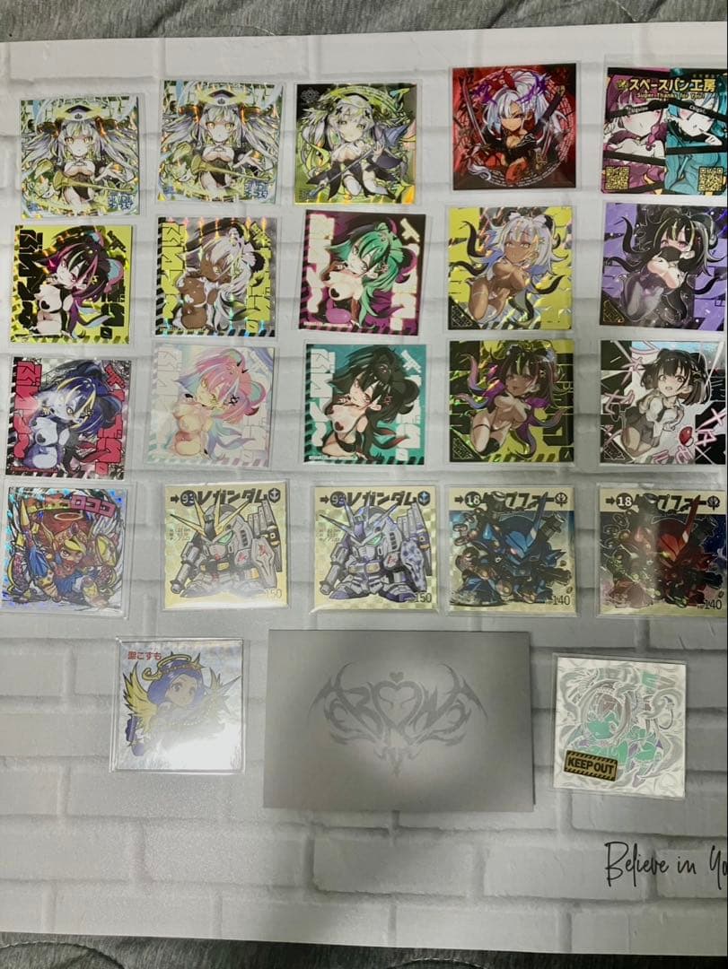 ちぎり　ホロ妖魔ゼルビア　非売品シール6種他22枚セット　自作シール まとめ売り