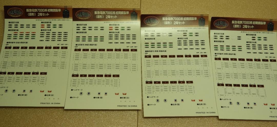 鉄コレ阪急7000系 8両セット 動力化済 注意あり