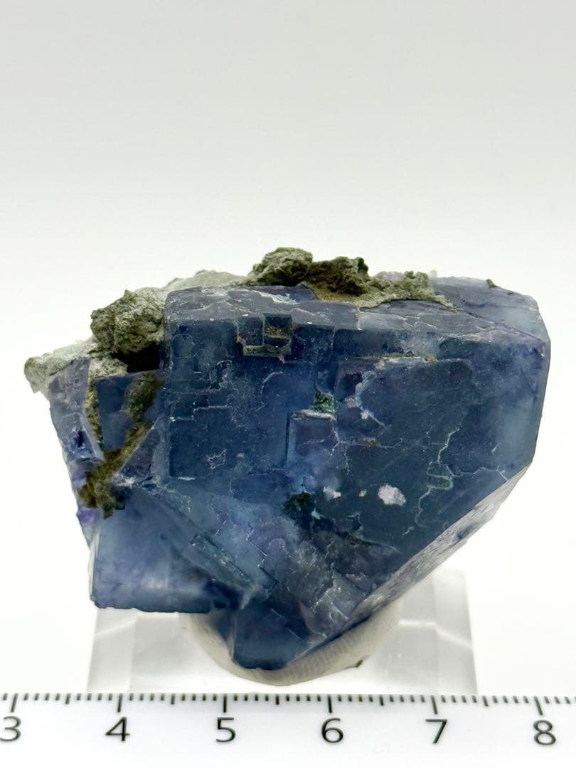 ボリューム感 ブルーフローライト 浙江省産 原石 蛍石 鉱物標本