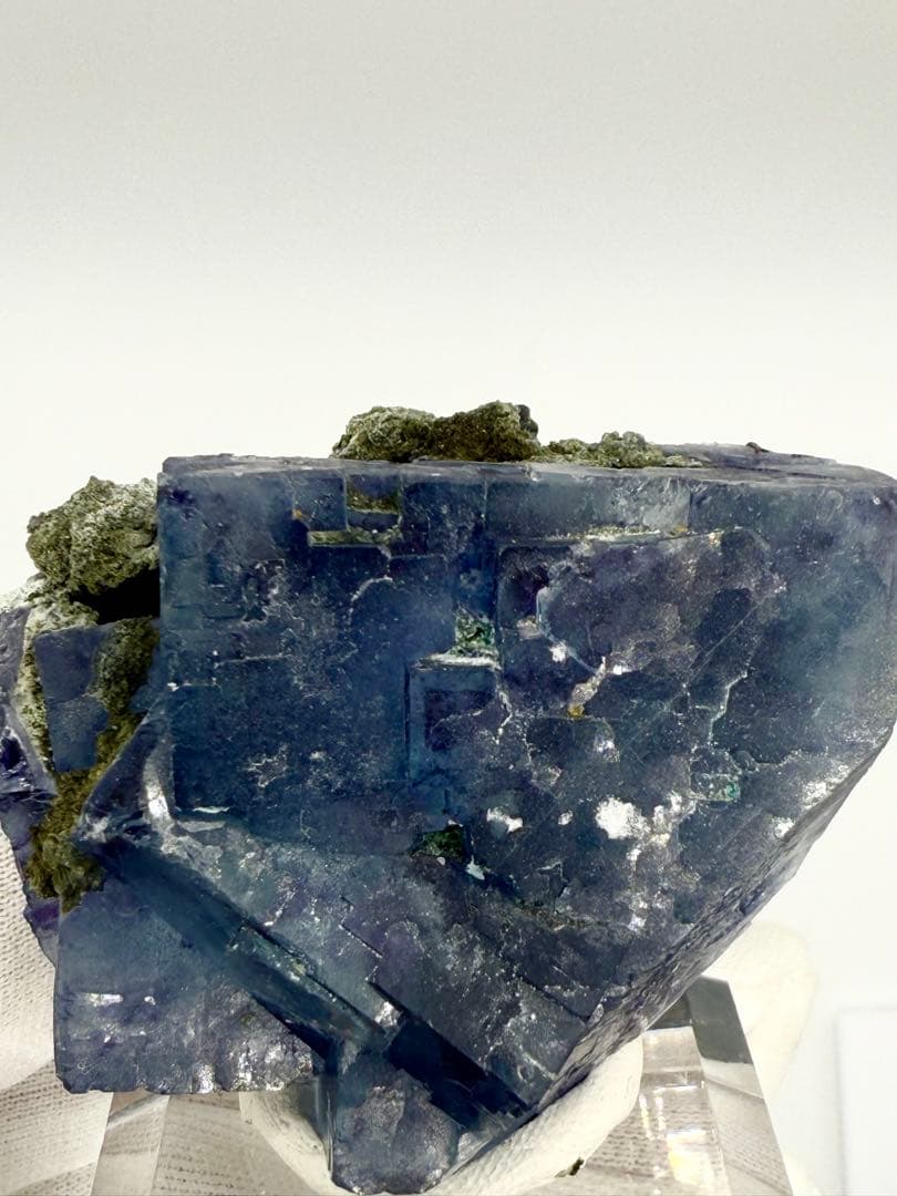 ボリューム感　ブルーフローライト　浙江省産　原石　蛍石　鉱物標本