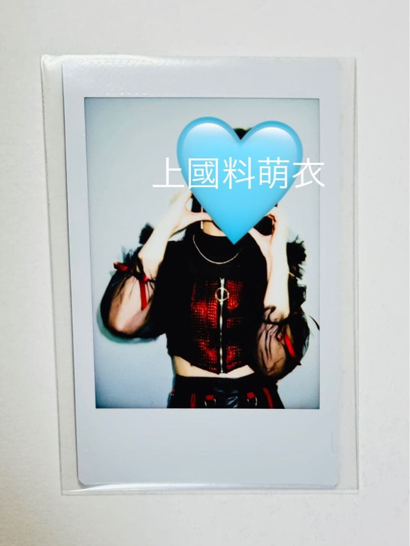 アンジュルム 上國料萌衣 ランダムチェキ RED LINE 縦 ほっぺハート