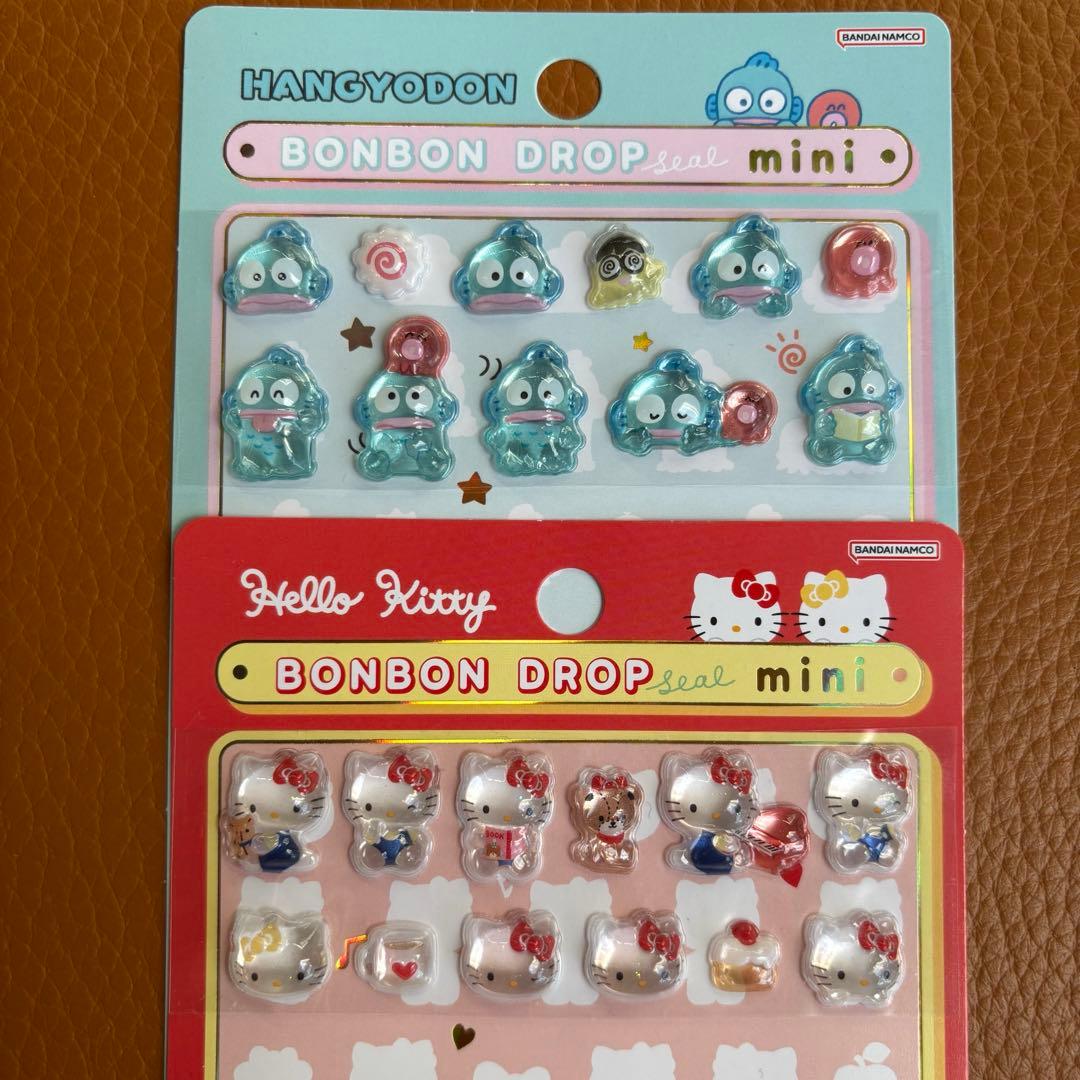 正規品】ボンボンドロップシールミニ キティ ハンギョドン おすそわけ